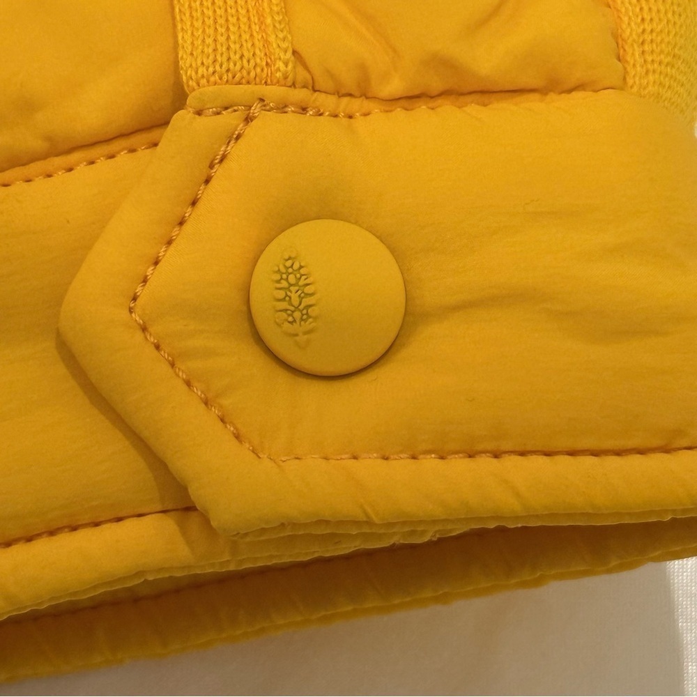 Free People Movement Pippa Packable Puffer Jacket XL Yellow Crop Hiking Sporty - Picture 15 of 15